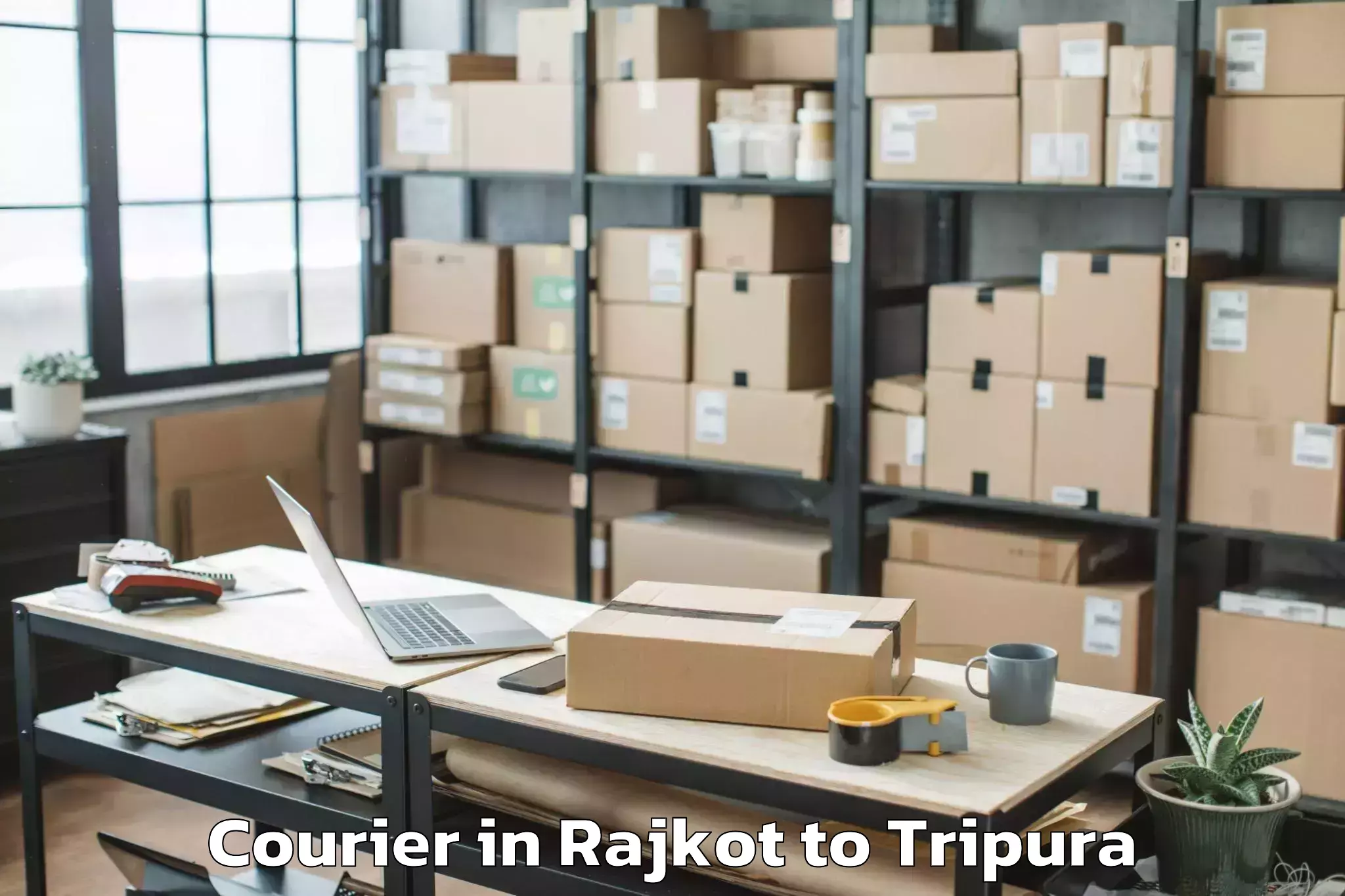 Trusted Rajkot to Tulashikhar Courier